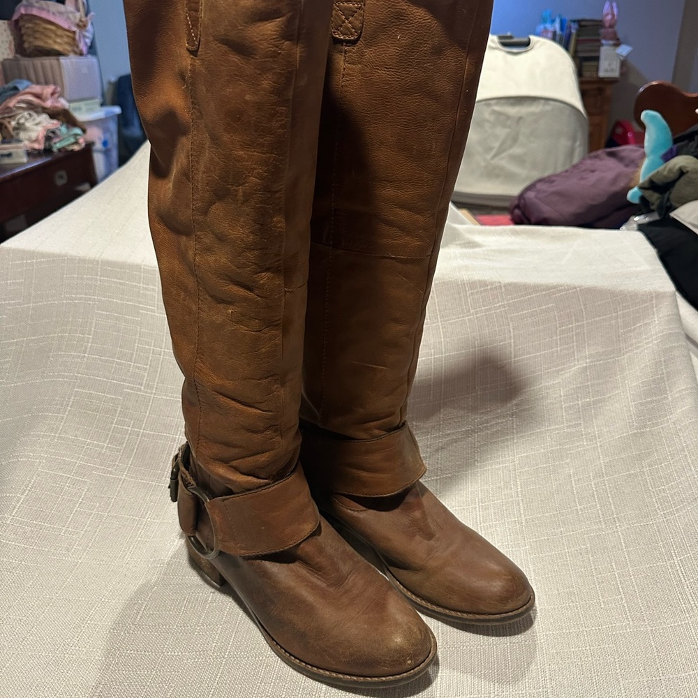 Steve Madden Tan Tall Boots